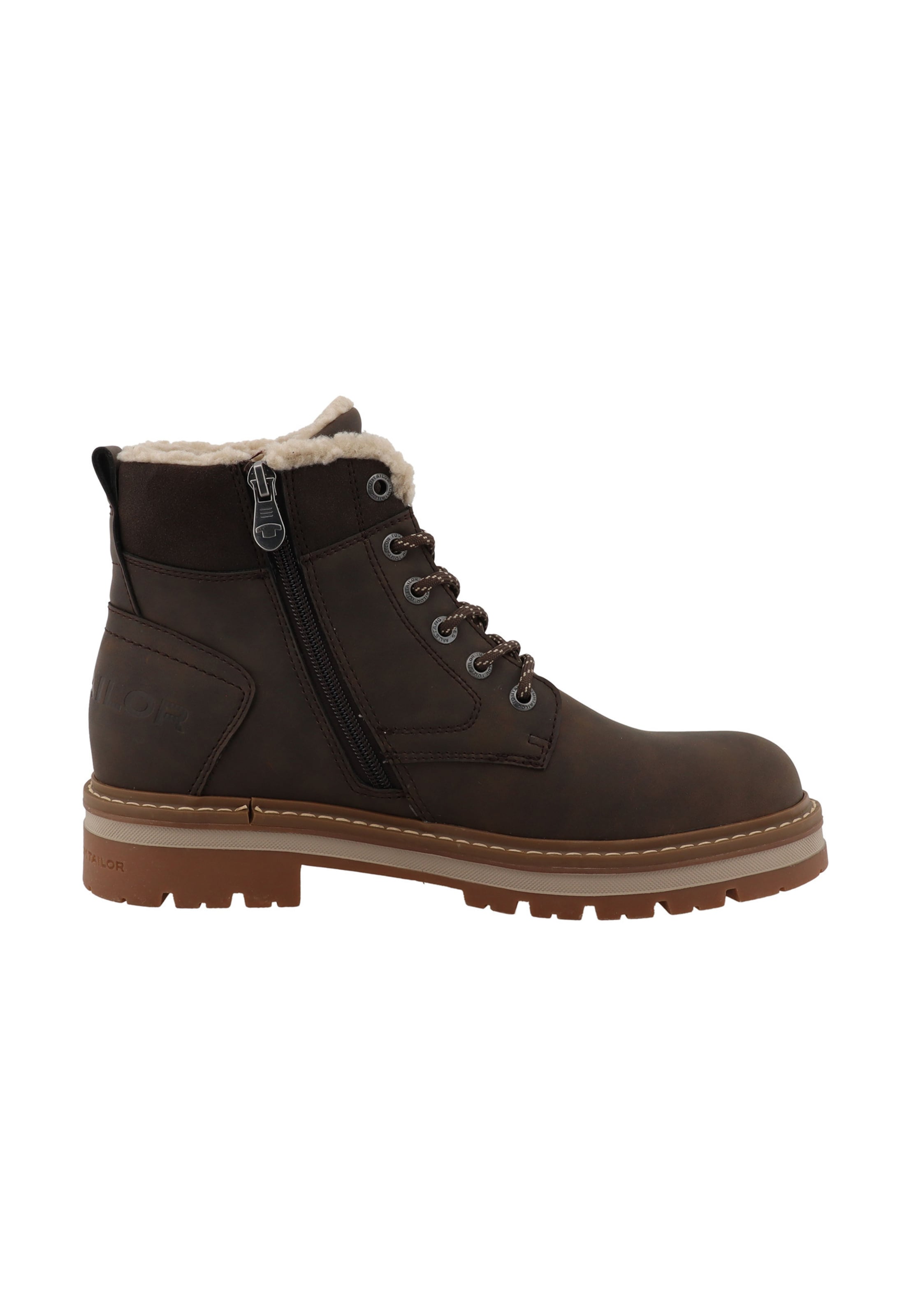 Boots stringati di TOM TAILOR in marrone: frontale