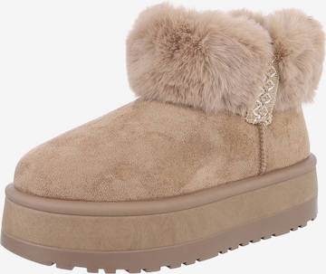 Ital-Design Snow Boots in Brown: front