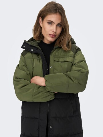 ONLY Zimní kabát 'Becca' – zelená