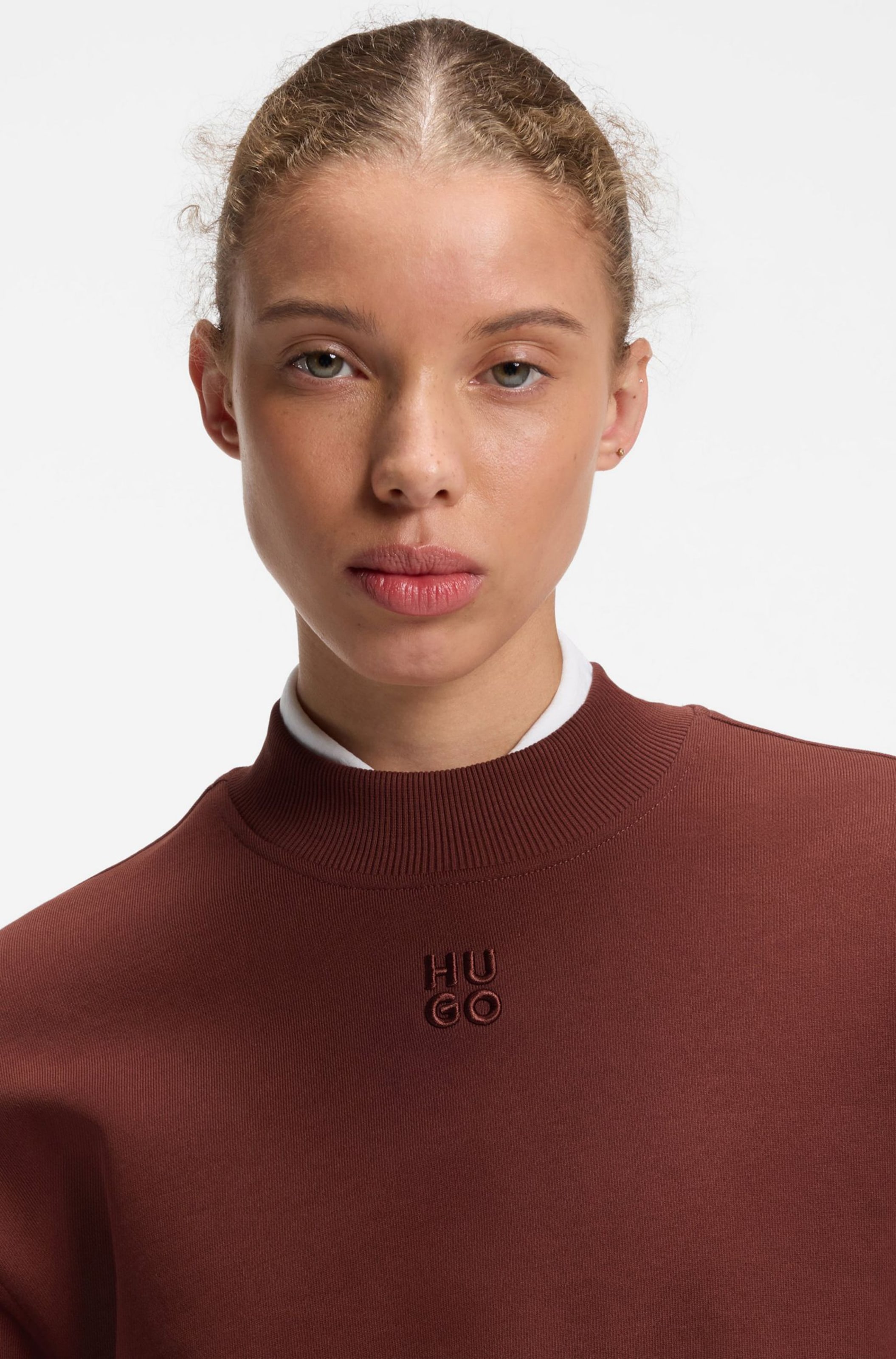 HUGO Sweatshirt 'Daxandria' in Rot