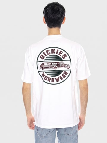 T-Shirt 'Circle Tee SS -- Men's White T-Shirt' DICKIES en blanc