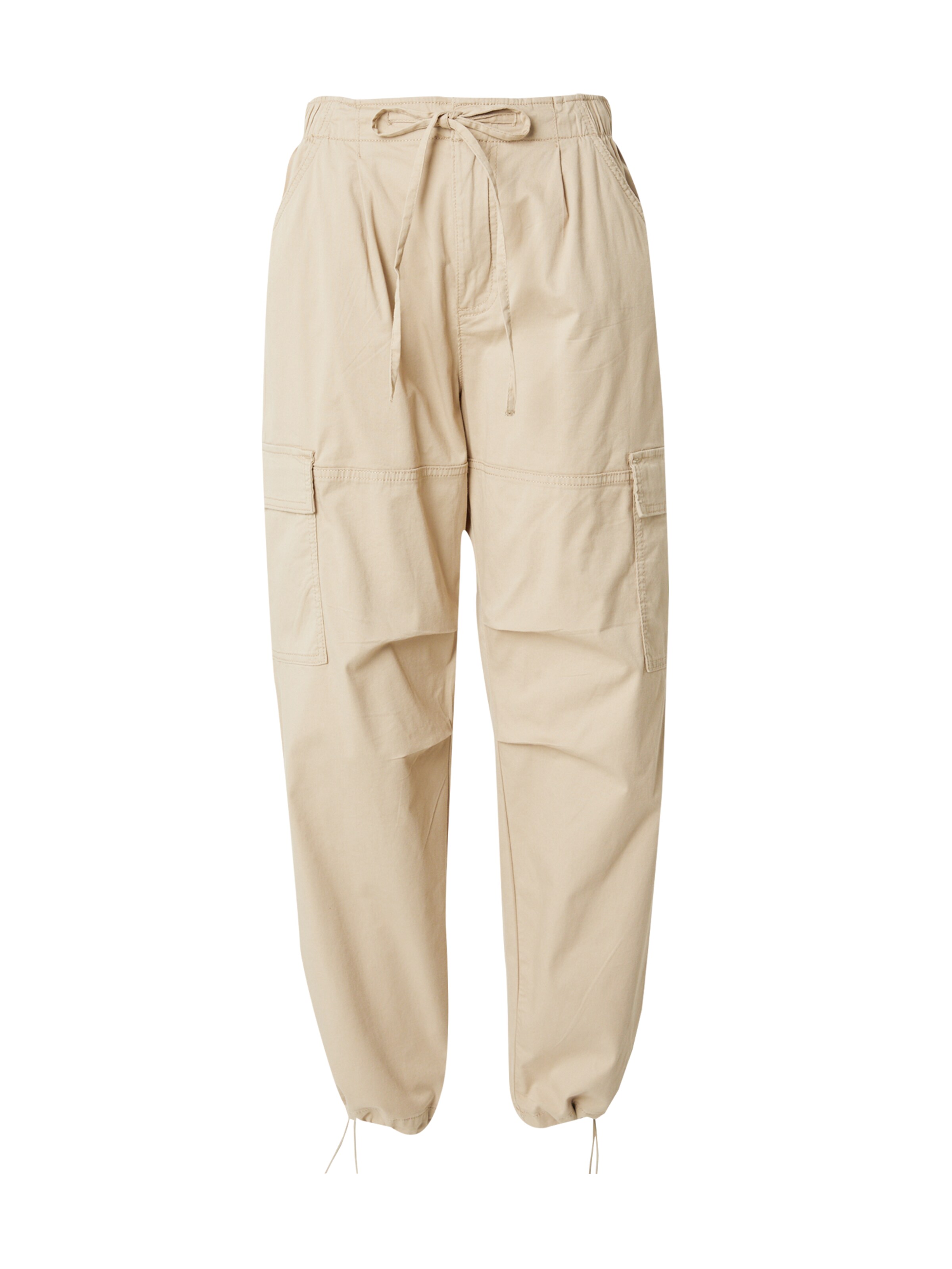 QS Loosefit Hose in Beige: Vorderseite
