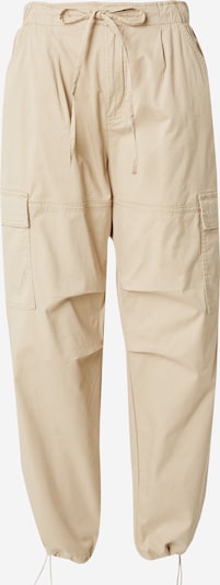 QS Pantalon cargo en sable, Vue avec produit