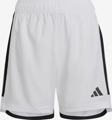 Loosefit Pantalon de sport 'Tiro 23' ADIDAS PERFORMANCE en blanc : devant