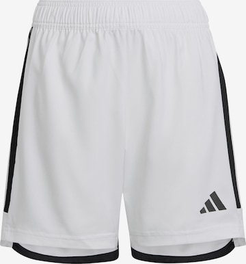 ADIDAS PERFORMANCE Loose fit Workout Pants 'Tiro 23' in White: front