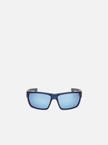 TIMBERLAND Zonnebril 'Timberland TB00002 Matte black 64/16/135 MAN Sunglasses' in Blauw: voorkant