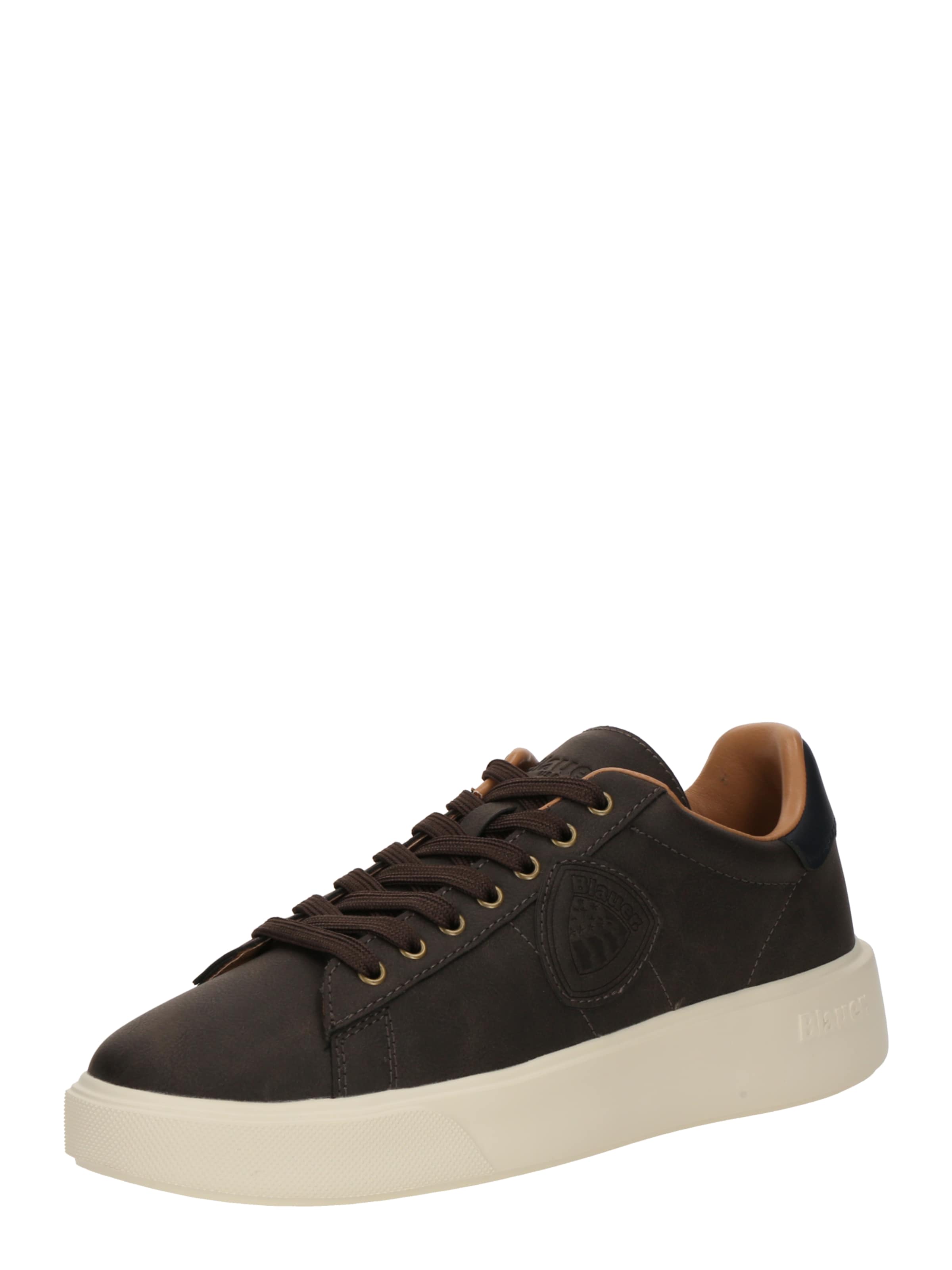 Sneaker bassa di Blauer.USA in marrone: frontale