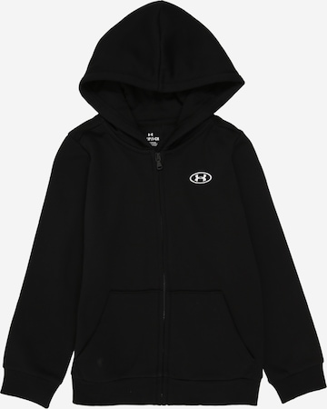 juoda UNDER ARMOUR Sportinis džemperis 'RIVAL FLEECE': priekis