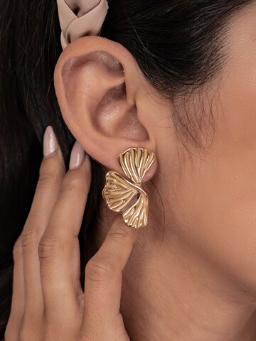 Hey Happiness Ohrringe 'Ginkgo Leaf' in Gold