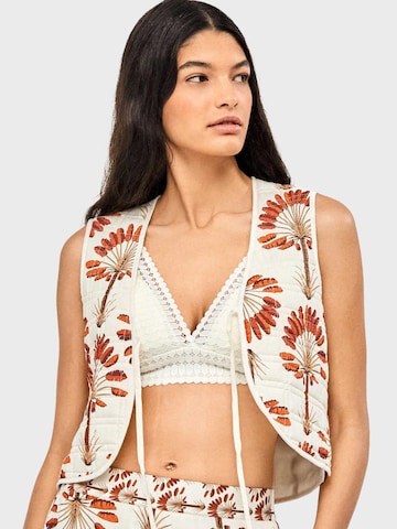 Gilet Gisela en blanc : devant