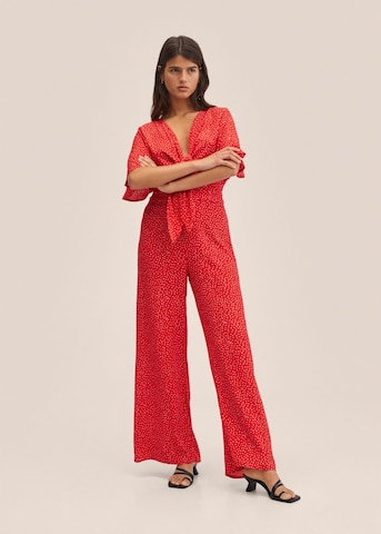 MANGO Jumpsuit 'Sausa' in Red: front