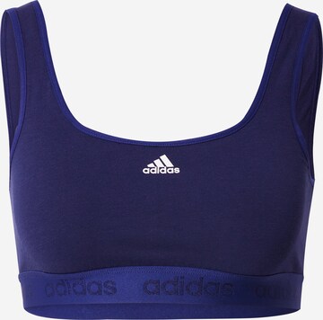 Bustier Soutien-gorge de sport ADIDAS SPORTSWEAR en bleu : devant