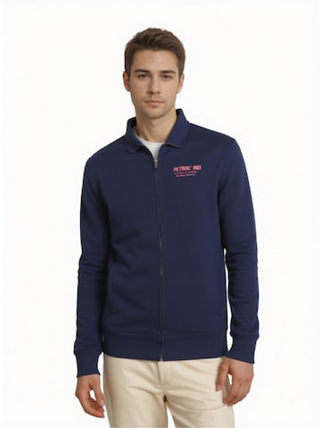 Petrol Industries Sweatjacke in Blau: Vorderseite