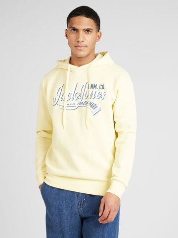 Felpa di JACK & JONES in giallo: frontale