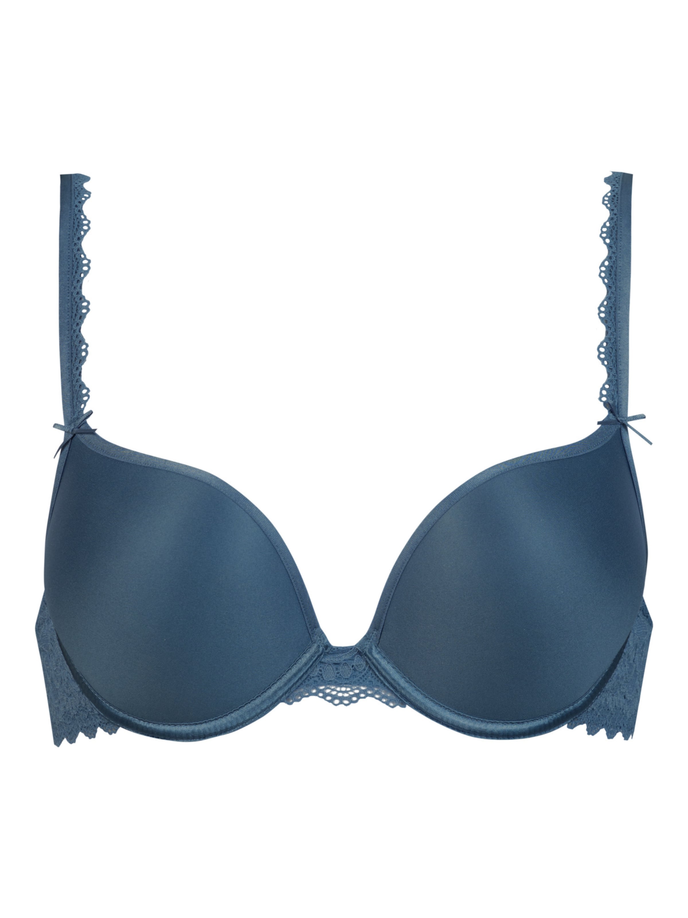 Mey Push-up BH 'Amorous' in Blau: Vorderseite