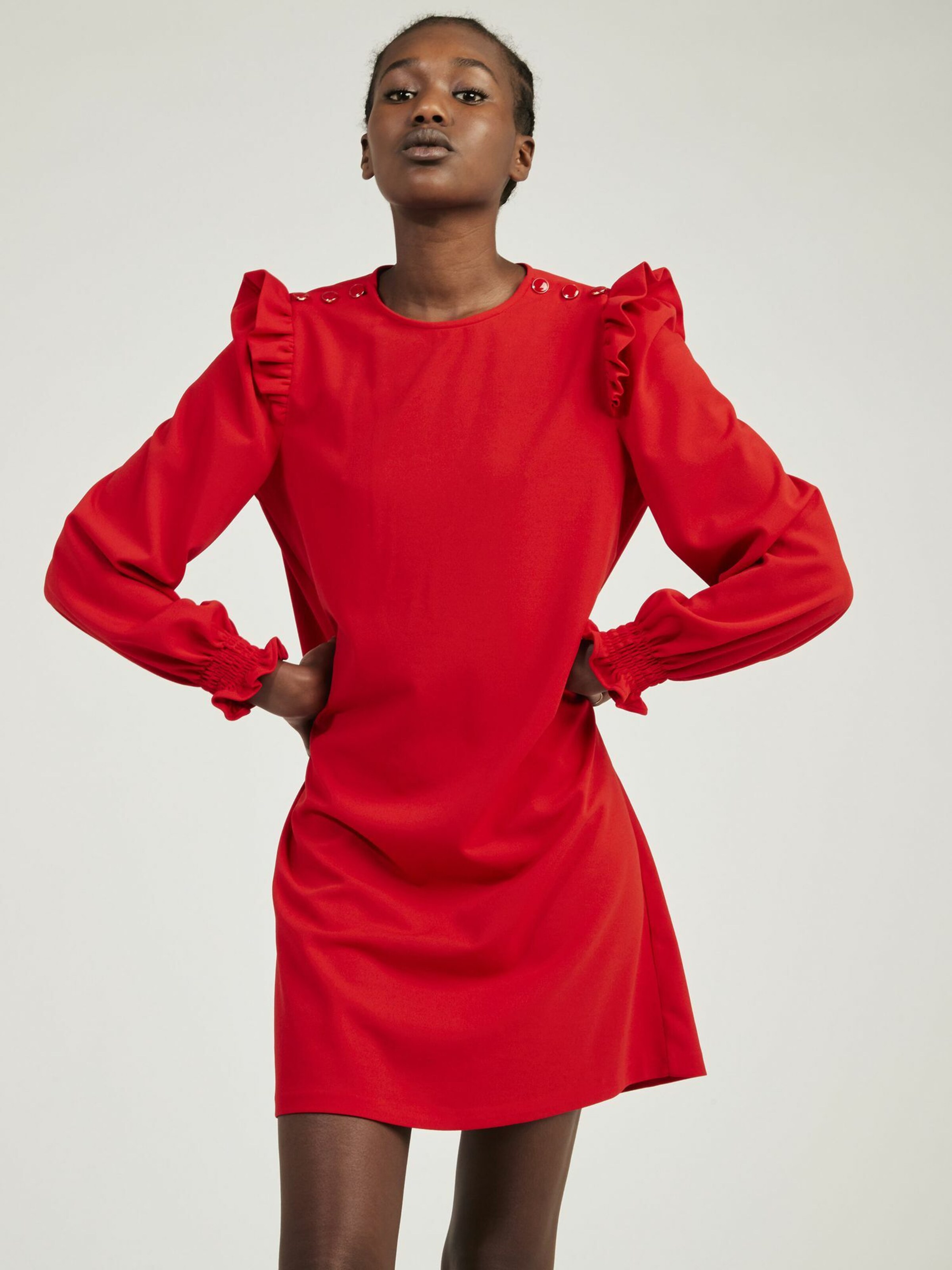 Frauen Kleider NAF NAF Kleid 'Zoe' in Rot - UK09219 Frauen Kleider NAF NAF Kleid 'Zoe' in Rot - UK09219