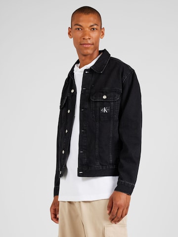 Veste mi-saison Calvin Klein Jeans en noir : devant