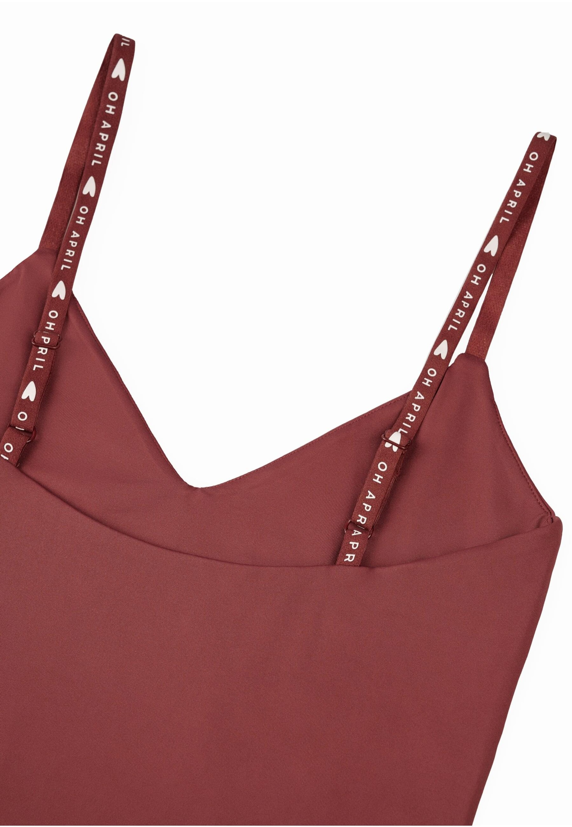 Body a maglietta 'Veda' di OH APRIL in rosso