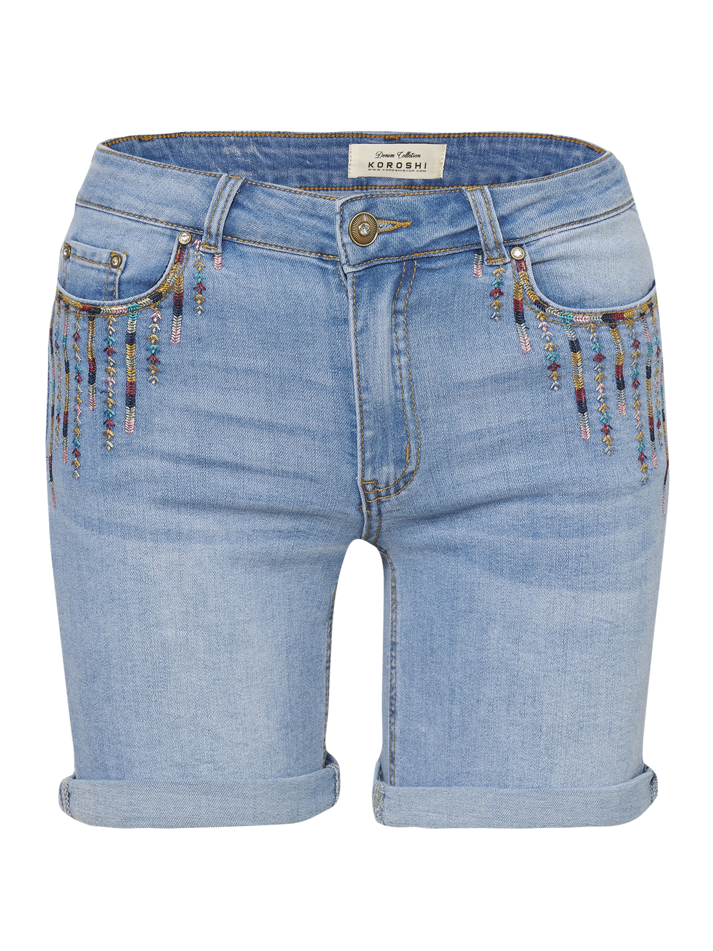 KOROSHI - regular Vaquero en azul: frente