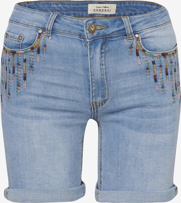 KOROSHI Regular Jeans in Blauw: voorkant