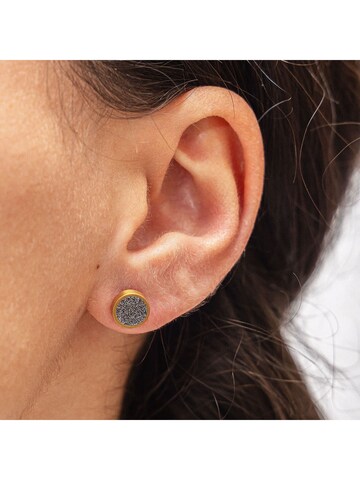 Boucles d'oreilles Zeeme en or : devant
