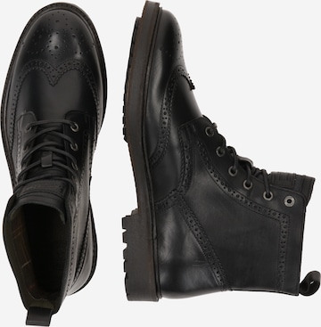 Barbour Lace-Up Boots 'West' in Black