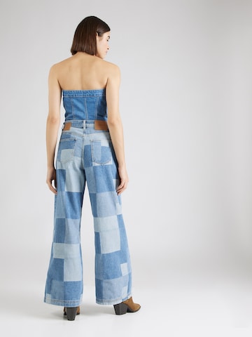 Munthe - Perna larga Calças de ganga em azul
