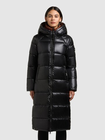 khujo Mantel 'Nashi' in Schwarz: Vorderseite