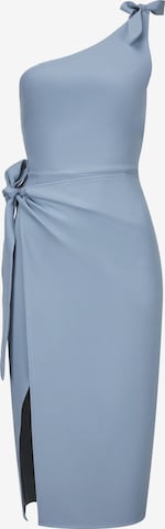 Robe fourreau Nicowa en bleu : devant