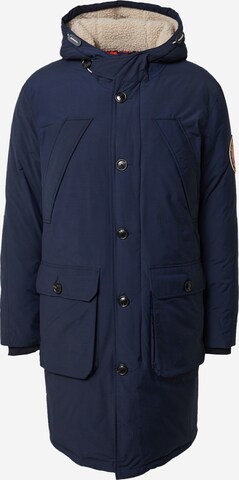 SCOTCH & SODA Between-Seasons Parka in Blue: front