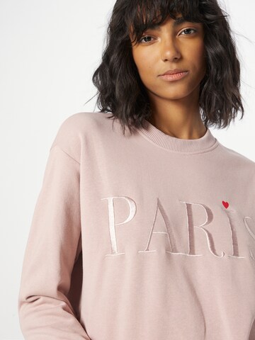 JDY Sweatshirt 'PARIS' in Pink