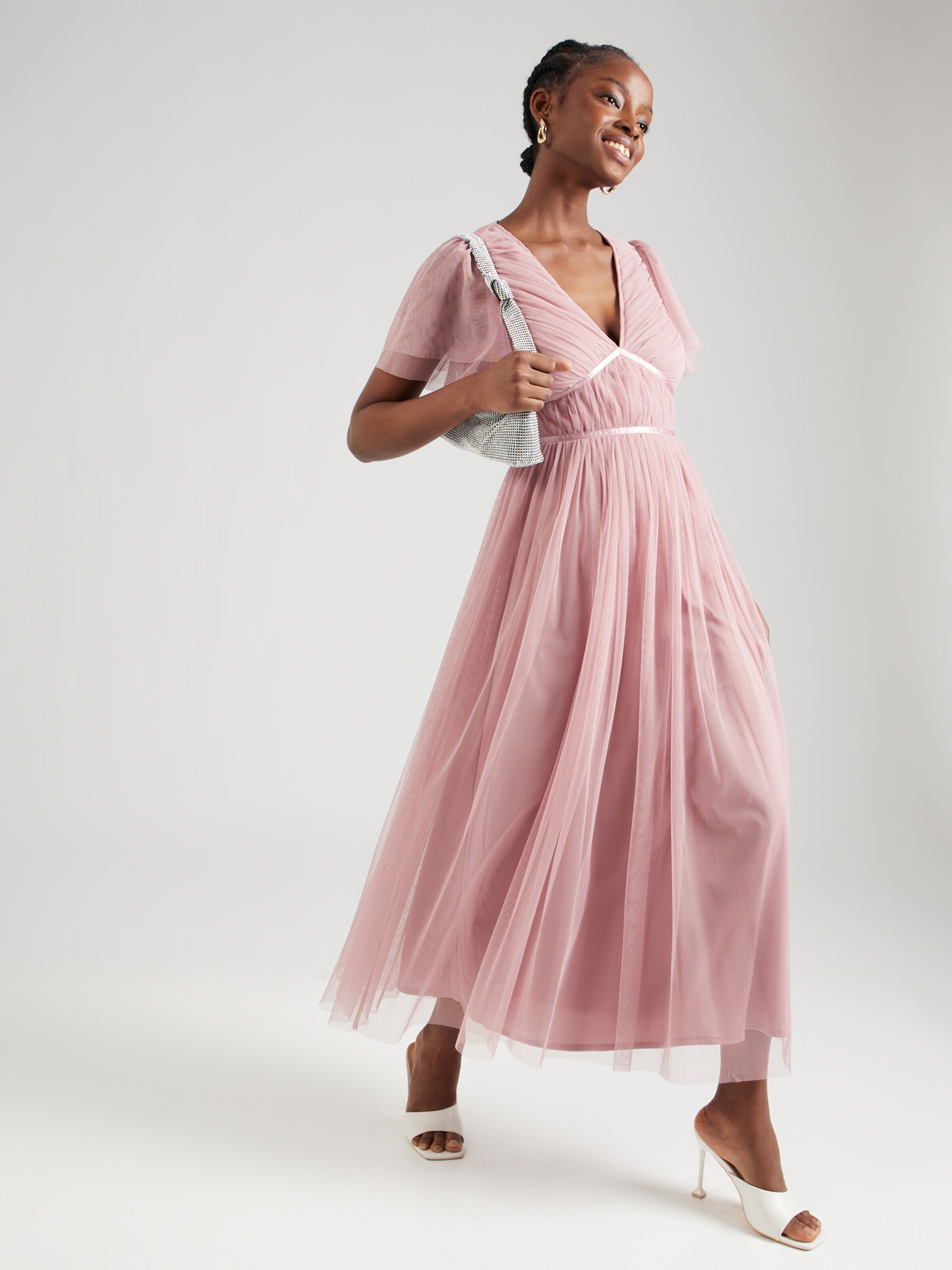 Maya Deluxe Evening Dress in Pink ABOUT YOU
