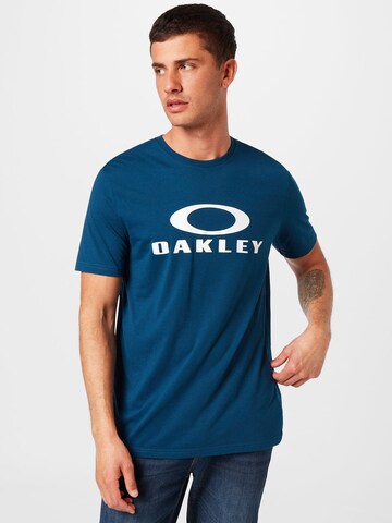 Coupe regular T-Shirt fonctionnel 'O BARK' OAKLEY en bleu : devant
