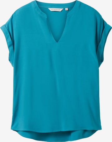 TOM TAILOR Blouse in Blauw: voorkant