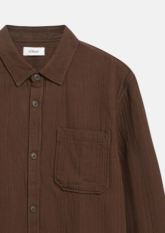 Fit confort Chemise s.Oliver en marron