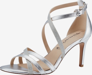 TAMARIS Sandals in Silver: front