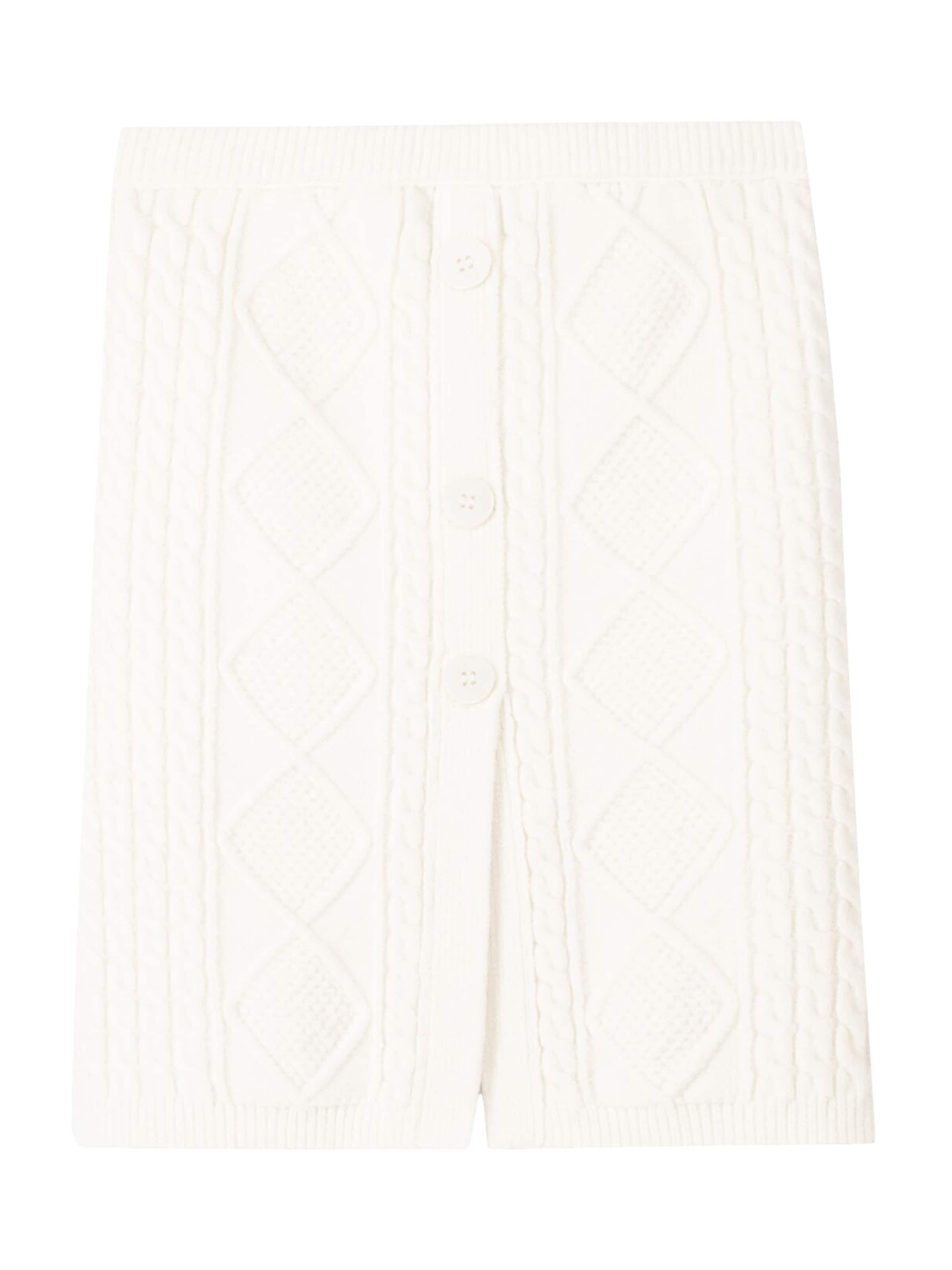 Bershka Knitted top in White: front