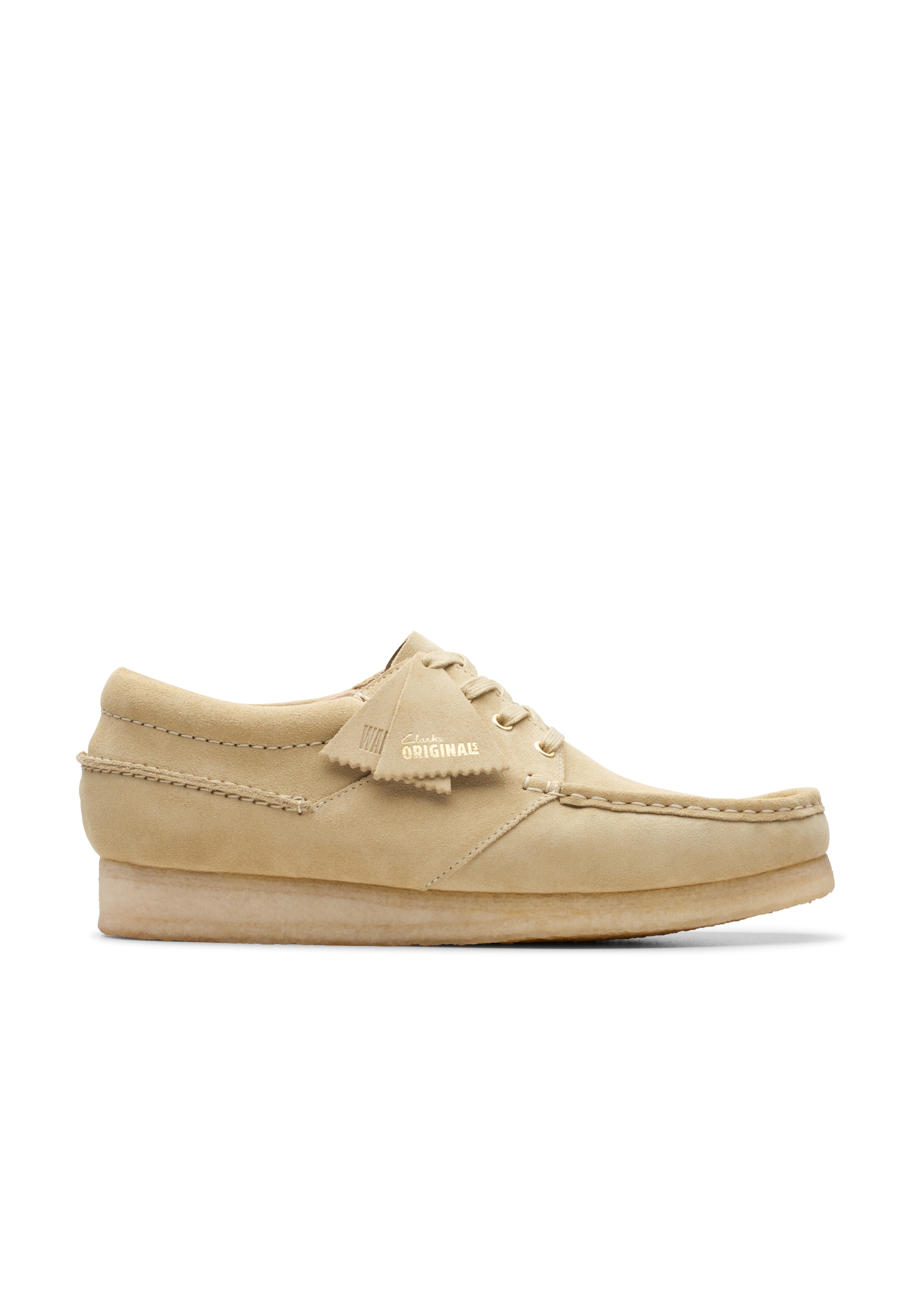 CLARKS Schnürschuhe 'Wallabee' in Beige