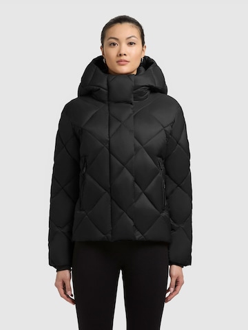 khujo Jacke 'Lilian' in Schwarz: Vorderseite