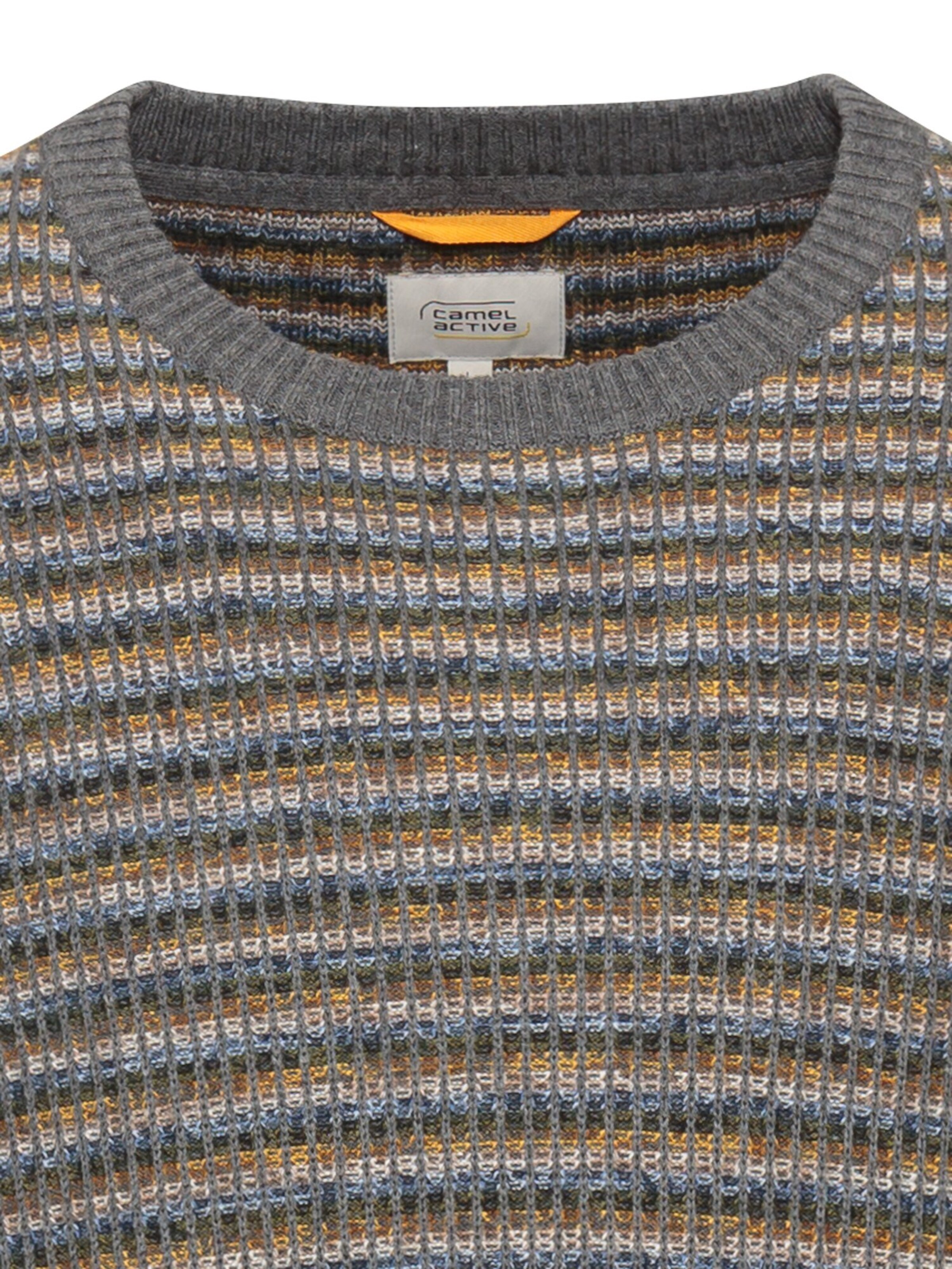 CAMEL ACTIVE Pullover 'Mouline' in Grau