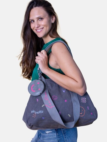 Fritzi aus Preußen Shopper 'Izzy Medium Limited Embro Fun' in Grey: front