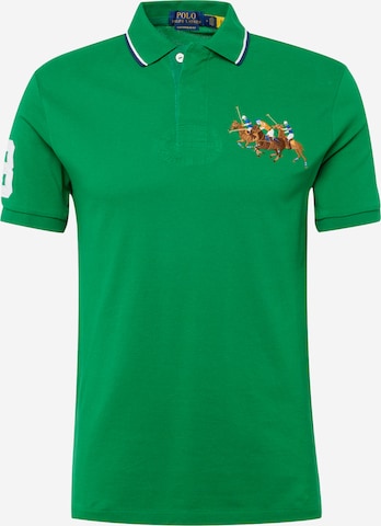 Polo Ralph Lauren Тениска в зелено: отпред