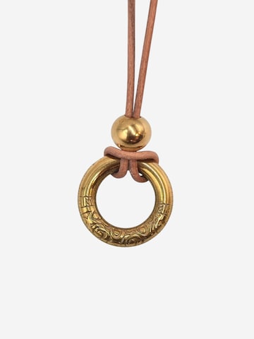 Lakris Jewelry Kæde 'HALO AZTEC' i brun