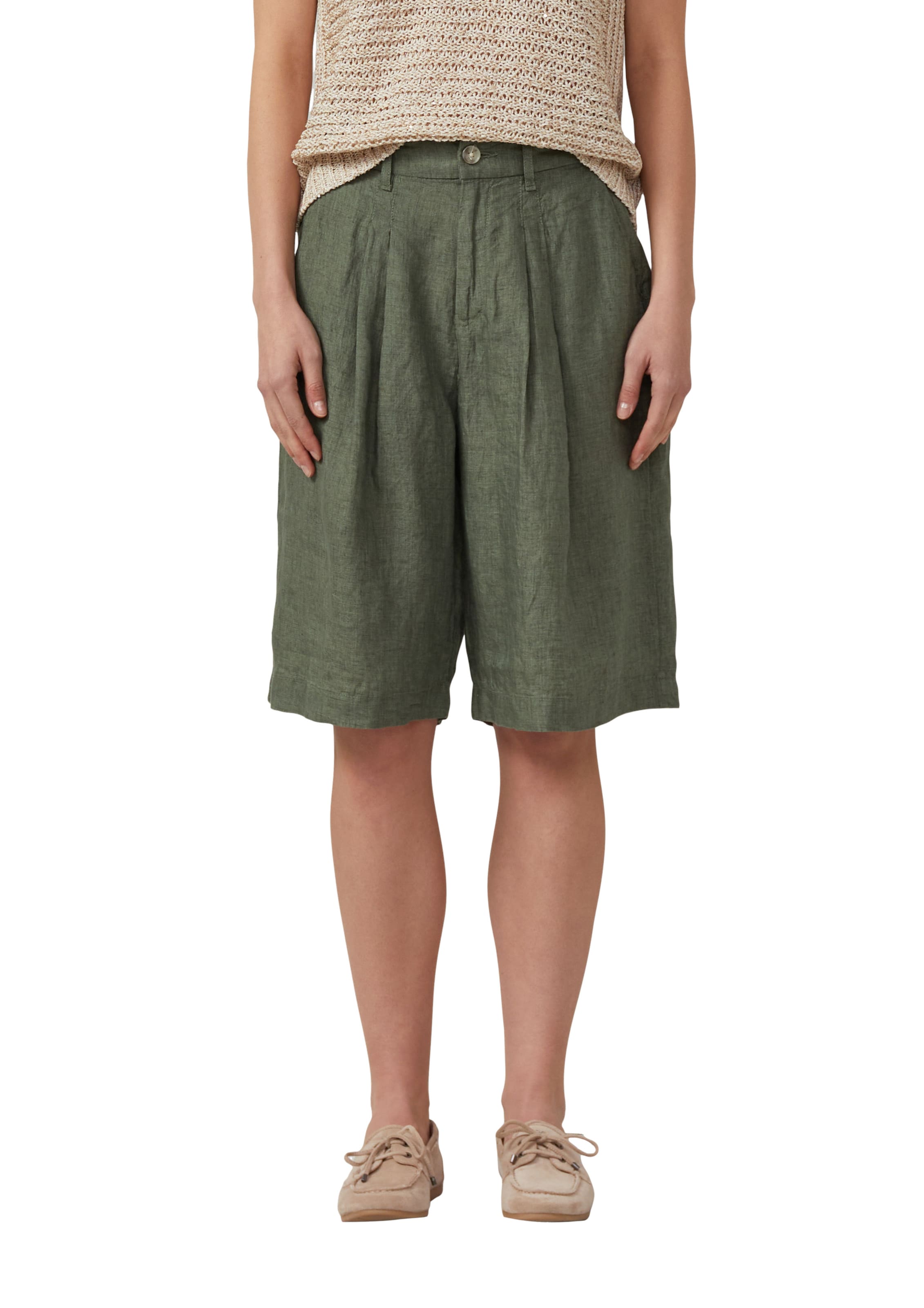 Wide Leg Pantalon s.Oliver en vert