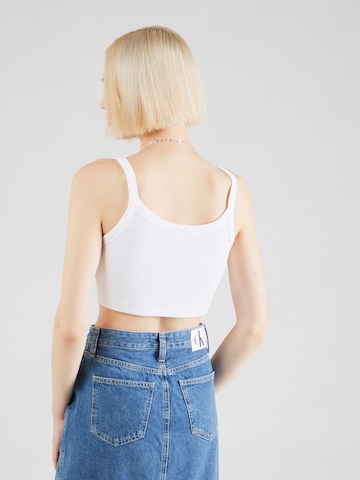Calvin Klein Jeans Regularen Top | bela barva