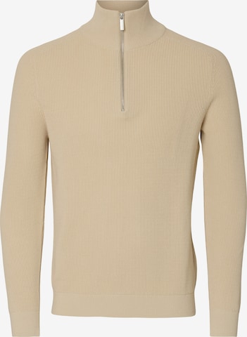 SELECTED Trui 'SLHOWN' in Beige: voorkant