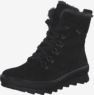 Bottines à lacets 'Novara' Legero en noir : devant