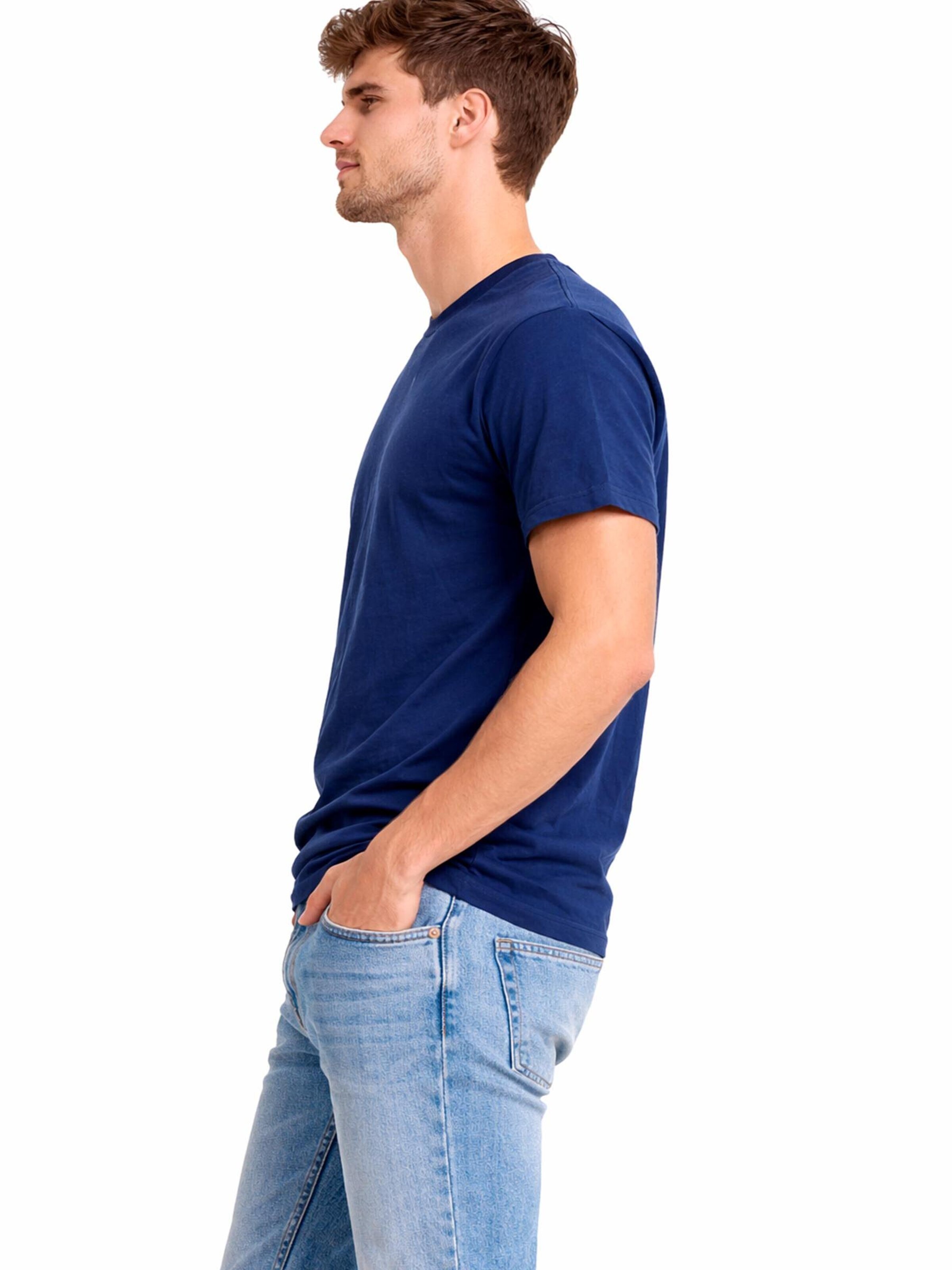 A Question Of (AQO) Shirt 'Anders Tee Garment Dyed' in Blauw