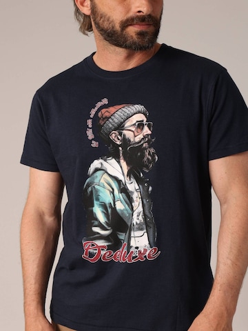 T-Shirt 'HIPSTER' Deeluxe en bleu