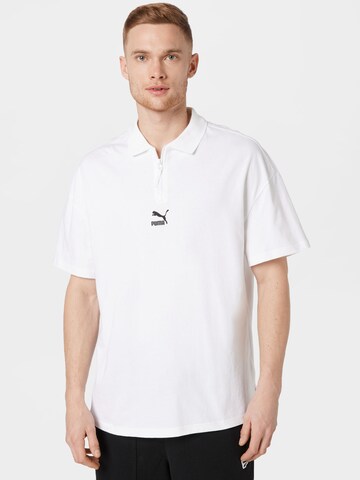 PUMA Poloshirt in Weiß: predná strana